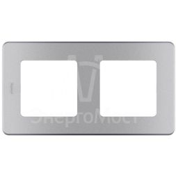 Рамка 2-м Inspiria алюм. Leg 673942