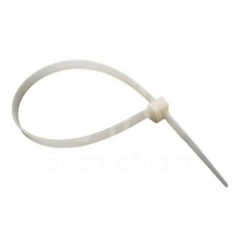 Хомуты нейлоновые (стяжки) белые 100 шт. Вихрь 4,8*300 Б