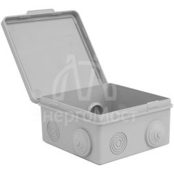 Коробка распределительная ОП 100х100х50мм 7 каб. вводов IP54 сер. TOKOV ELECTRIC TKE-KR-100-100-50-C06