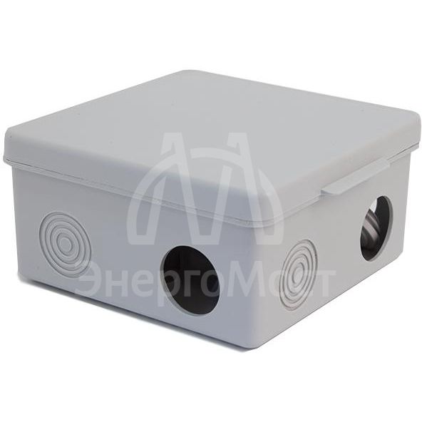 Коробка распределительная ОП 100х100х50мм 7 каб. вводов IP54 сер. TOKOV ELECTRIC TKE-KR-100-100-50-C06