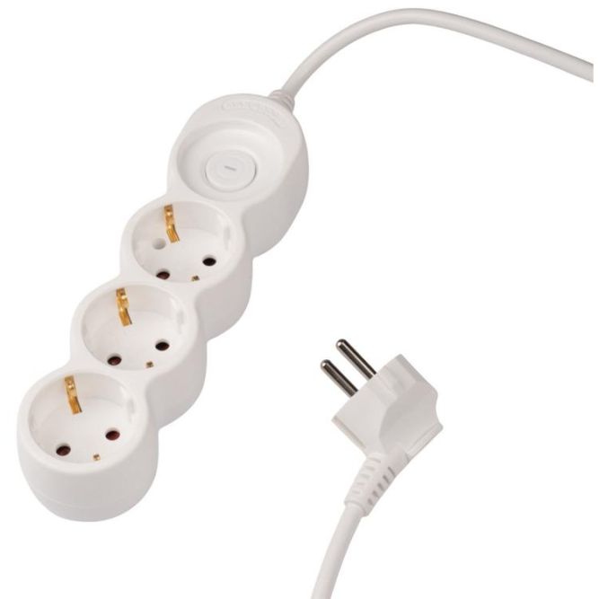Удлинитель EX-03GS-500 (3х5) заземл. выкл. JazzWay 5065185