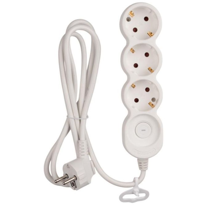 Удлинитель EX-03GS-500 (3х5) заземл. выкл. JazzWay 5065185
