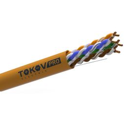 Кабель витая пара U/UTP 4х2х23AWG(0.57мм) кат.6 ZH нг(А)-HF (LSZH) indoor 305м (м) PRO TOKOV ELECTRIC TKP-C06-U42-6-RU-LSZH