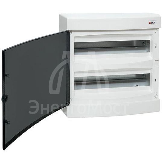 Щит распределительный навесной &amp;quot;Unix&amp;quot; прозр. дверь 2х18 модулей IP40 PROxima EKF ux-2x18-n