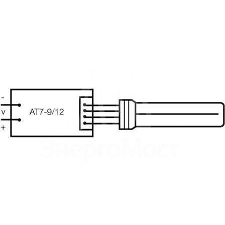Лампа люминесцентная компакт. DULUX S/E 9W/840 2G7 OSRAM 4050300020174