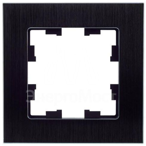 Рамка 1-м BRITE РУ-1-1-БрЧ металл черн. IEK BR-M12-M-K02