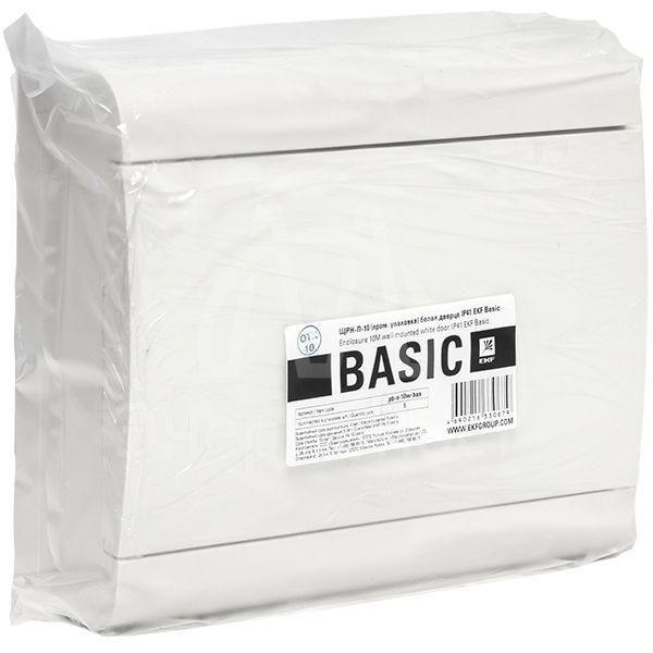 Щит ЩРН-П-10 IP41 бел. дверца (пром. упак.) Basic EKF pb-n-10w-bas