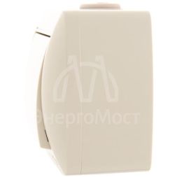 Выключатель 1-кл. ОП Ната 10А IP20 крем. LEZARD 710-0300-100