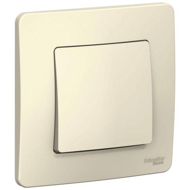 Выключатель 1-кл. СП Blanca 10А IP20 (сх. 1) 250В молочн. SE BLNVS010102
