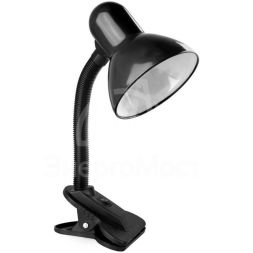 Светильник KD-320 настол. прищепка 230В 60Вт ЛОН E27 черн. Camelion 9218