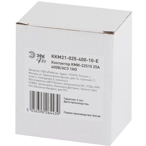 Контактор КМИ-22510 25А 400В/АС3 1НО PRO Эра Б0050439