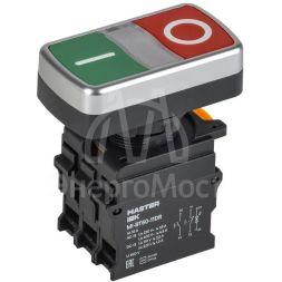 Кнопка &amp;quot;I-O&amp;quot; d22мм 1НО+1НЗ MASTER с подсветкой IEK MI-BT60-11DR-3-11-K51