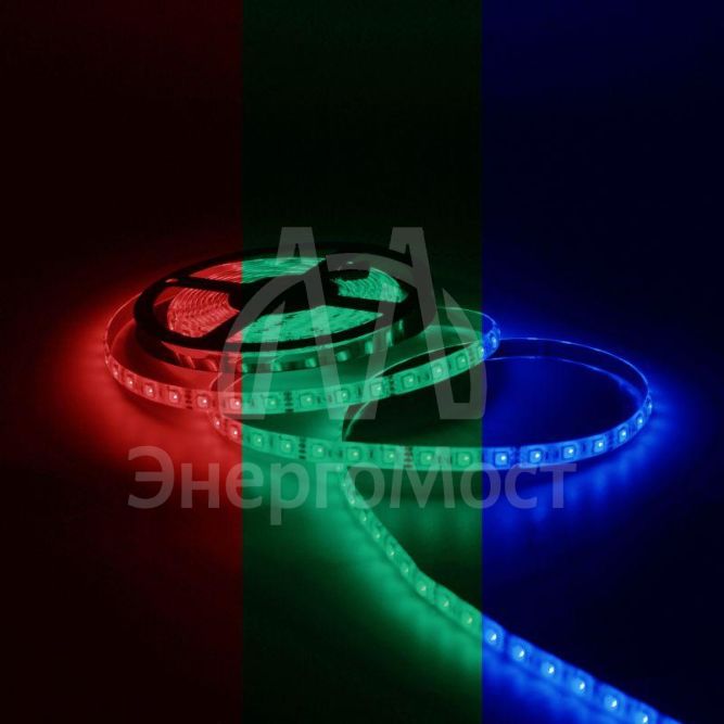 Лента светодиодная Black 5050/30-SMD 7.2Вт/м RGB IP20 330лм/м 12В (блист.5м) GAUSS 312000407