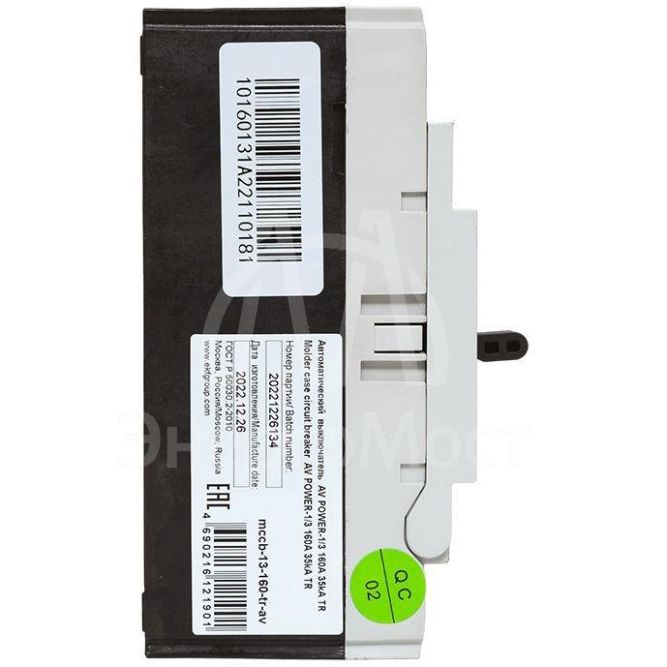 Выключатель автоматический 3п 160А 35кА AV POWER-1/3 TR AVERES EKF mccb-13-160-TR-av