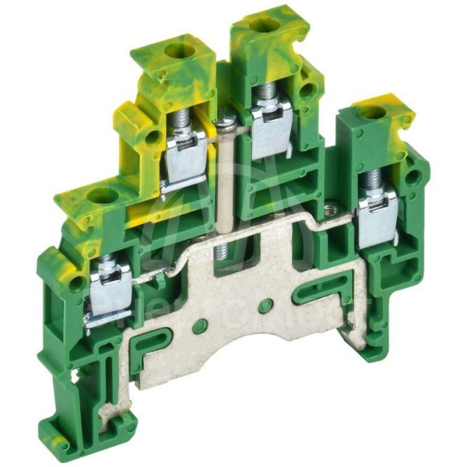Колодка клеммная CTS-ML-PEN земля 2 ур. 4кв.мм IEK YCT13-03-2-K52-004