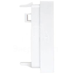 Вставка розеточная 45х45мм формат Mosaic на 2 модуля Keystone защ. шторки с маркерами бел. TERACOM PRO EKF TRP-INS-MOS-2M2P-WH