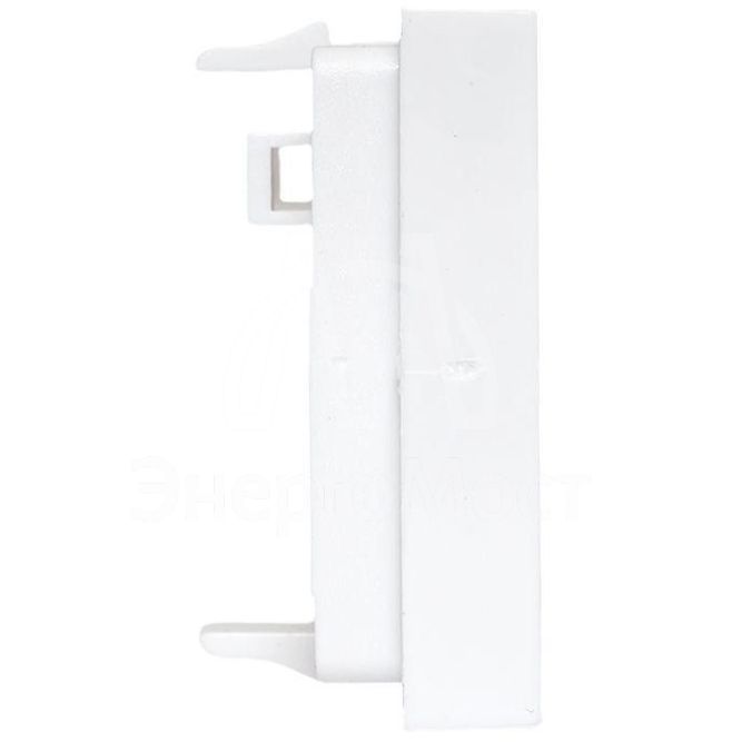 Вставка розеточная 45х45мм формат Mosaic на 2 модуля Keystone защ. шторки с маркерами бел. TERACOM PRO EKF TRP-INS-MOS-2M2P-WH