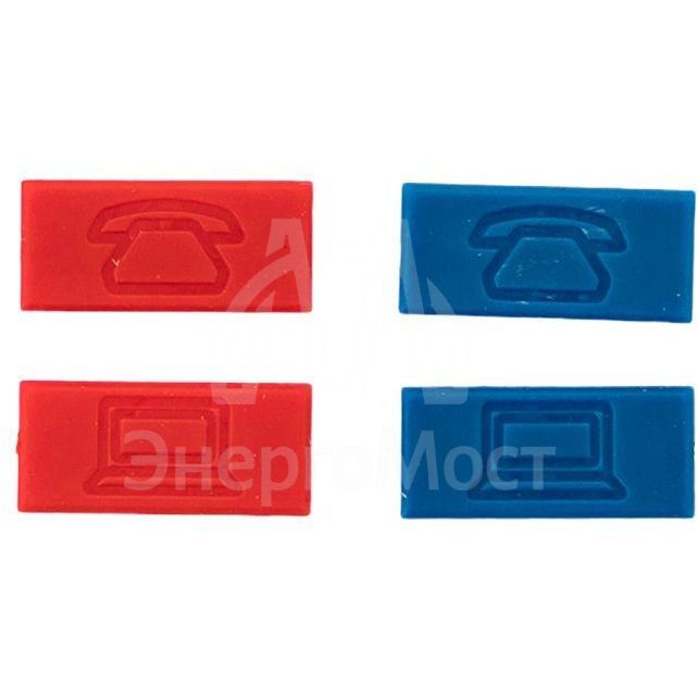 Вставка розеточная 45х45мм формат Mosaic на 2 модуля Keystone защ. шторки с маркерами бел. TERACOM PRO EKF TRP-INS-MOS-2M2P-WH