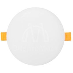 Светильник светодиодный ДВО 1106 18Вт 6500К IP20 круглый встраив. даунлайт безрамочный LUMA EKF DLL-1106-R-18-6500