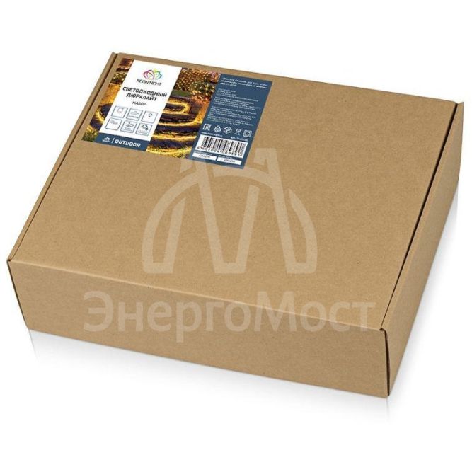 Шнур светодиодный Дюралайт фиксинг 2Вт 24LED/м мультиколор (RYGB) 25м Neon-Night 121-328-14