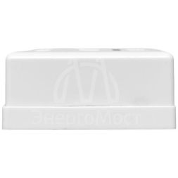 Розетка настенная TERACOM кат.5E неэкранированная 2 порта RJ-45 Dual IDC бел. EKF TRC-WBOX-2RJ45-5EUTP-WH