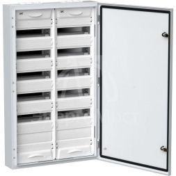 Корпус металлический ЩРн-144 (2х72) 960х570х140 IP54 бел. (одна дверь) TITAN 5 IEK TI5-50-N-2X072-54