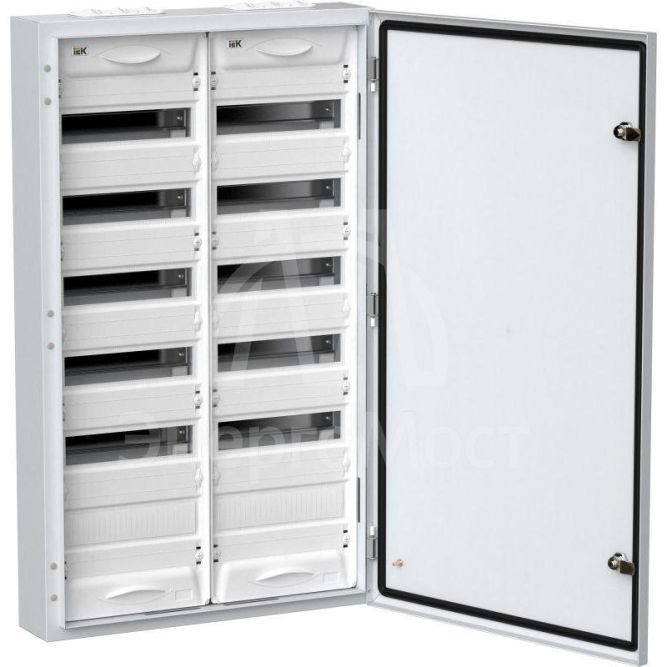 Корпус металлический ЩРн-144 (2х72) 960х570х140 IP54 бел. (одна дверь) TITAN 5 IEK TI5-50-N-2X072-54