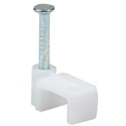 Скоба крепежная квадратная плоская 7мм (уп.50шт) EKF plcn-ss-7