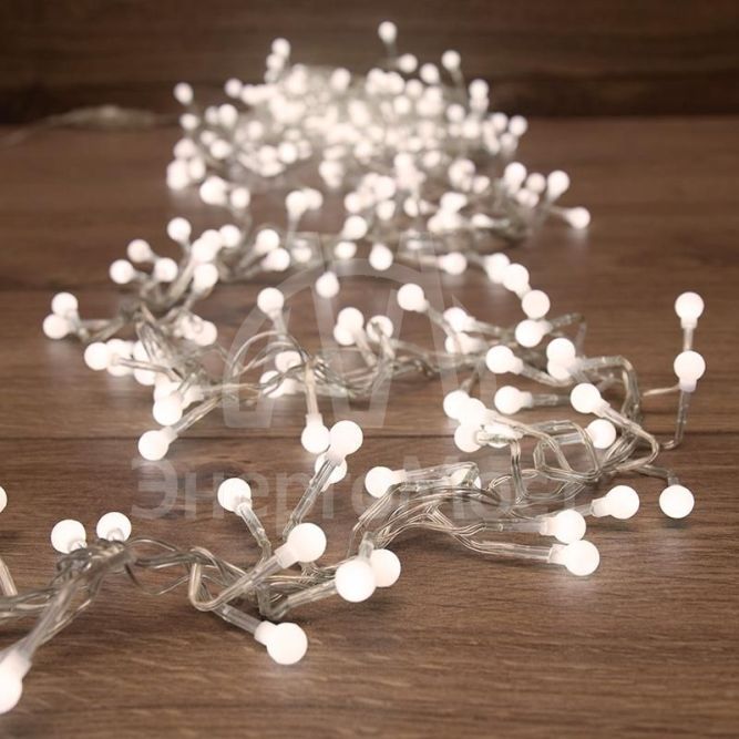 Гирлянда &amp;quot;Мишура LED&amp;quot; 3м 288LED бел. прозр. провод 18Вт 220В IP20 NEON-NIGHT 303-605