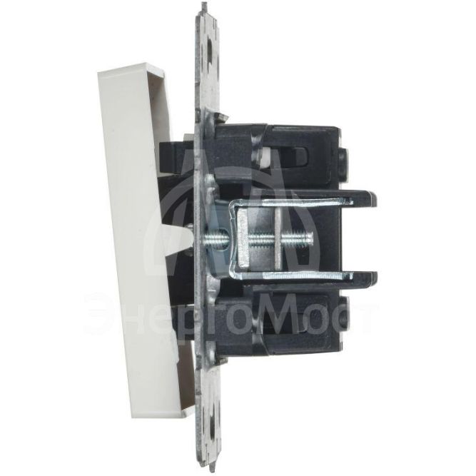 Выключатель 1-кл. СП BRITE ВС10-1-1-БрБ 10А с инд. бел. IEK BR-V10-1-10-K01