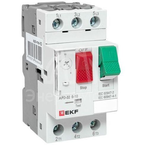 Выключатель автоматический для защиты двигателя АПД-32 6-10А EKF apd-me-10
