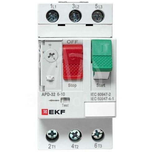 Выключатель автоматический для защиты двигателя АПД-32 6-10А EKF apd-me-10