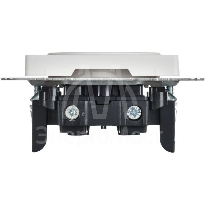 Розетка BRITE РС10-1-0-БрАБ 10А без заземл. без защ. шторок механизм арктич. бел. IEK BR-R10-10-K91