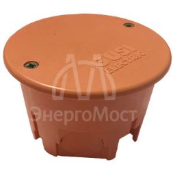 Коробка распределительная СП 68х45мм IP30 для сплошн. стен кругл. негорюч. оранж. ГУСИ С3В70К Нг Евро