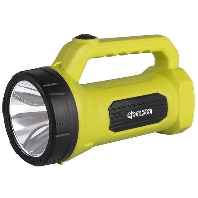 Фонарь-прожектор аккумуляторный AccuF7-L1W/L16-gn 1Вт 73лм + боков. панель 16х0.5Вт 120лм IP20 аккум. 0.9А.ч зел. ФАZА 5014817