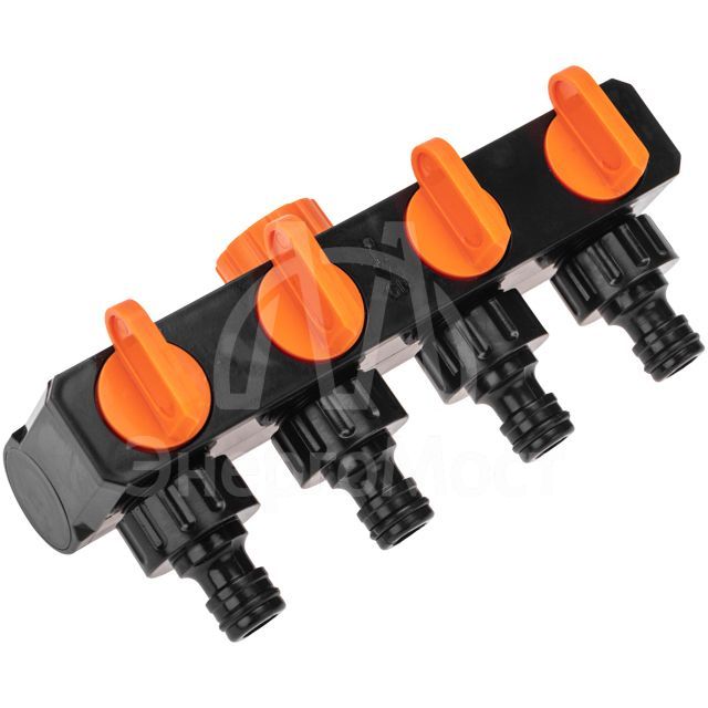 Разветвитель для шланга на 4 канала 1/2-3/4дюйма ЧЕТЫРЕ СЕЗОНА 62-0225