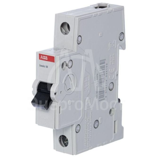Выключатель автоматический модульный 1п C 50А 4.5кА Basic M BMS411C50 ABB 2CDS641041R0504