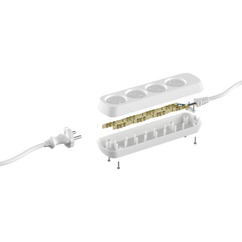 Удлинитель электрический UDL-10-450 Greenline 4 розетки без заземления 5м ПВС 2х0.75кв.мм Эра Б0065063