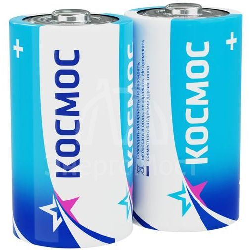 Элемент питания солевой S R20S (уп.2шт) Космос KOCR20