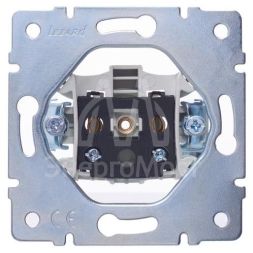 Розетка 1-м СП Vesna без заземл. ПБТ механизм крем. LEZARD 742-0388-121B