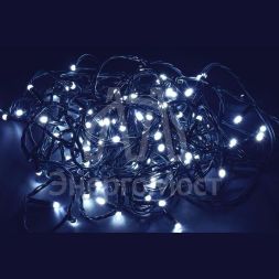 Гирлянда &amp;quot;Нить&amp;quot; 10м 100LED бел. IP20 провод зел. 230В с контроллером 8 режимов IEK LGDB110-2-100-10-G-S-20