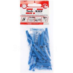 Дюбель распорный Чапай 6х35 шипы+усы полипропилен (уп.50шт) пакет Tech-Krep 112812