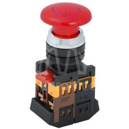 Кнопка AELA-22 &amp;quot;Грибок&amp;quot; кр. IEK BBG20-AELA-K04