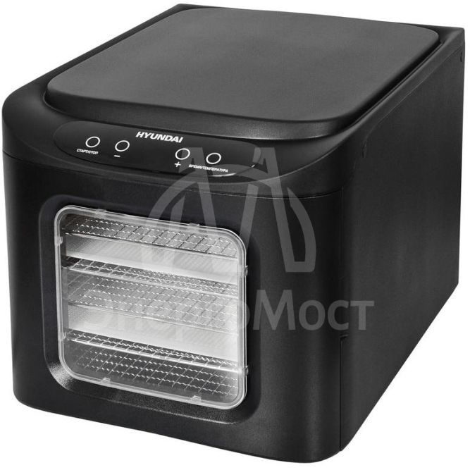 Сушка для фруктов и овощей HYFD-S1202 12под. 500Вт черн. HYUNDAI 1446877