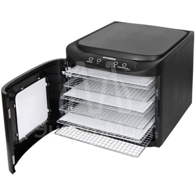 Сушка для фруктов и овощей HYFD-S1202 12под. 500Вт черн. HYUNDAI 1446877