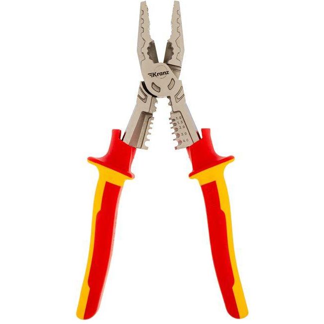 Плоскогубцы многофункциональные диэлектрические 230мм Kranz KR-12-4651-3
