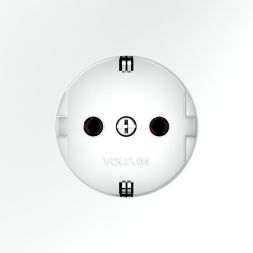 Розетка 1-м СП S70 16А с заземл. механизм бел. матов. Voltum VLS040102