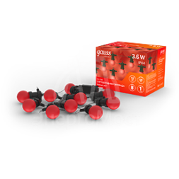 Гирлянда светодиодная Holiday Белт Лайт 7.7м 10 красн. несменных ламп IP44 GAUSS HL064