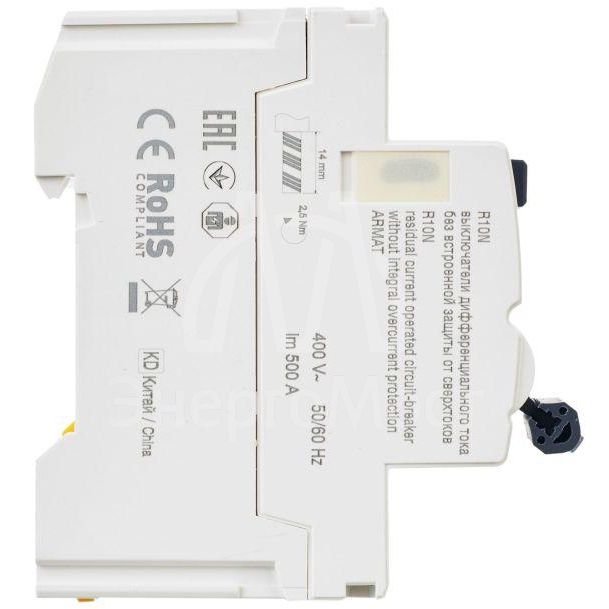 Выключатель дифференциального тока 4п 40А 100мА тип AC ВДТ R10N ARMAT IEK AR-R10N-4-040C100