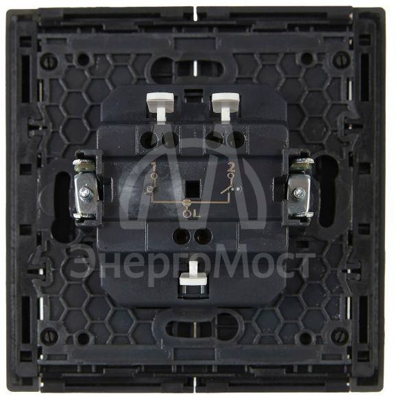 Выключатель 2-кл. СП FORTE&amp;amp;PIANO 10А FP305 сер. IEK FP-V20-0-10-1-K03